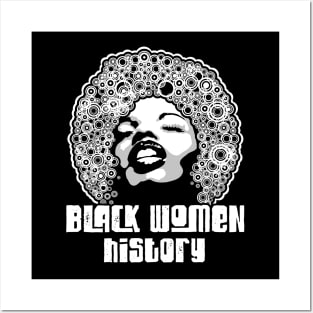 Black women history month pride black power culture white bc Posters and Art